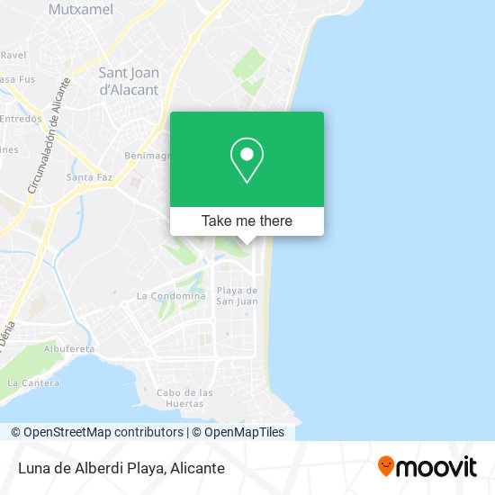 Luna de Alberdi Playa map