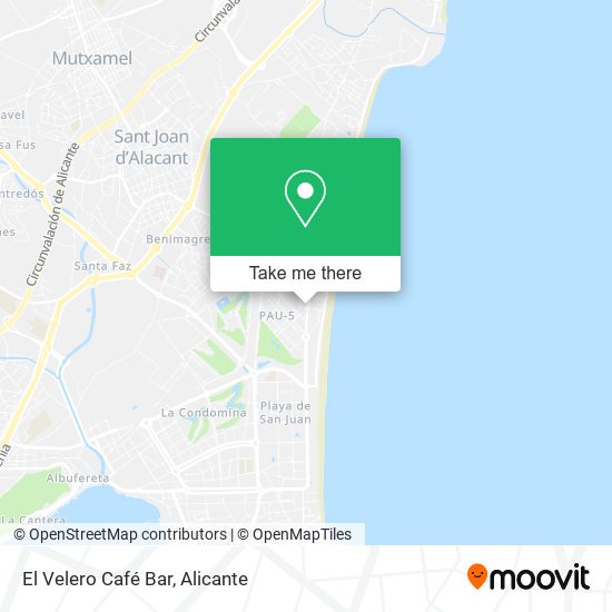 El Velero Café Bar map