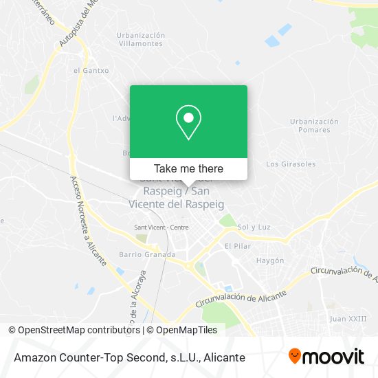 Amazon Counter-Top Second, s.L.U. map