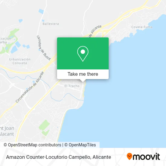 Amazon Counter-Locutorio Campello map