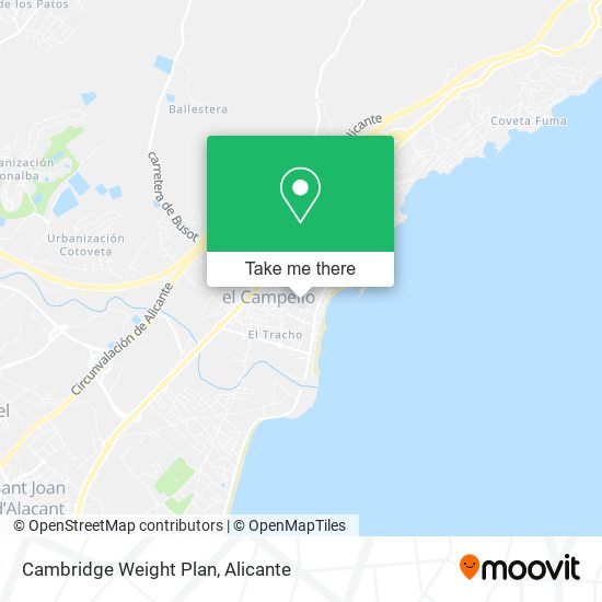 Cambridge Weight Plan map