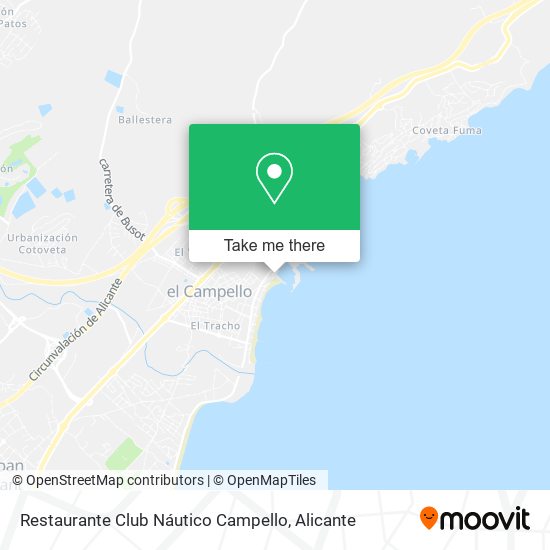 Restaurante Club Náutico Campello map
