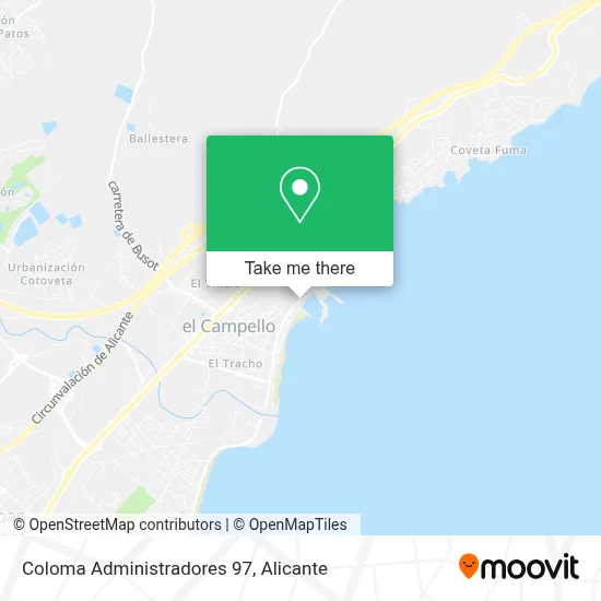 Coloma Administradores 97 map