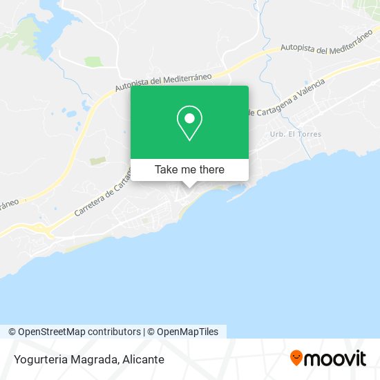 mapa Yogurteria Magrada