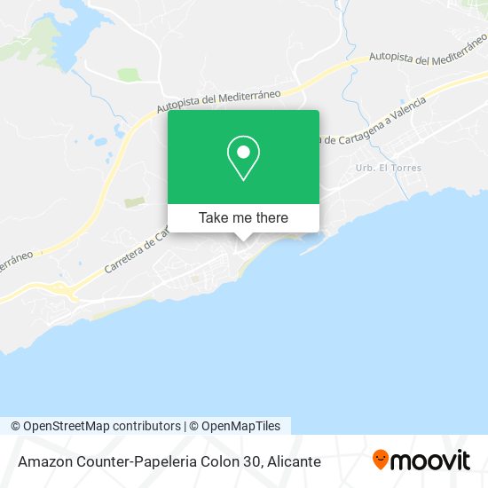 mapa Amazon Counter-Papeleria Colon 30