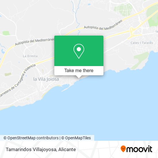 mapa Tamarindos Villajoyosa