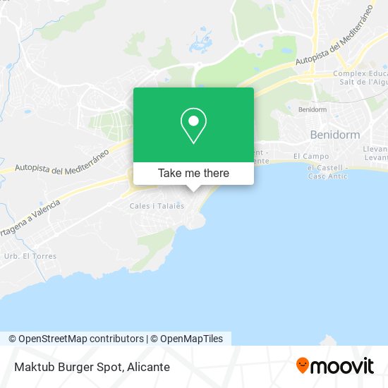 mapa Maktub Burger Spot