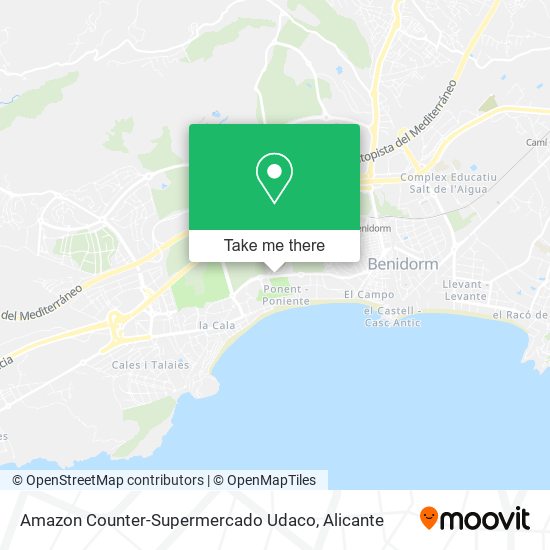 Amazon Counter-Supermercado Udaco map