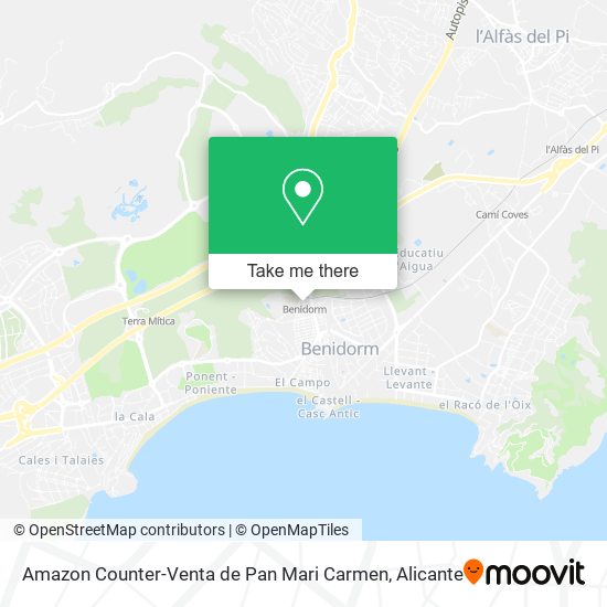 Amazon Counter-Venta de Pan Mari Carmen map