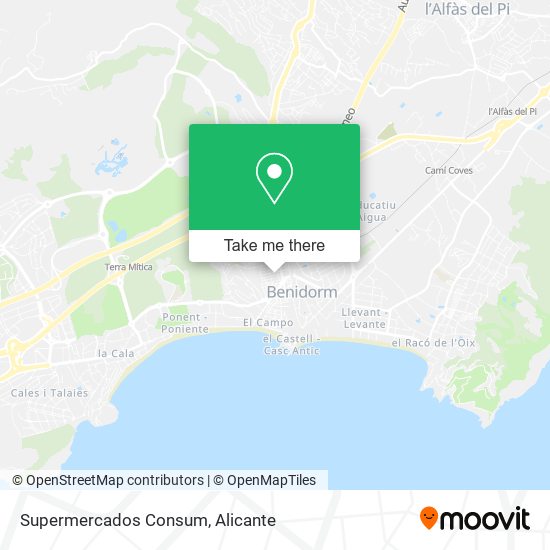 Supermercados Consum map