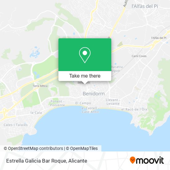 Estrella Galicia Bar Roque map