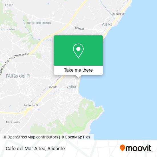 Café del Mar Altea map