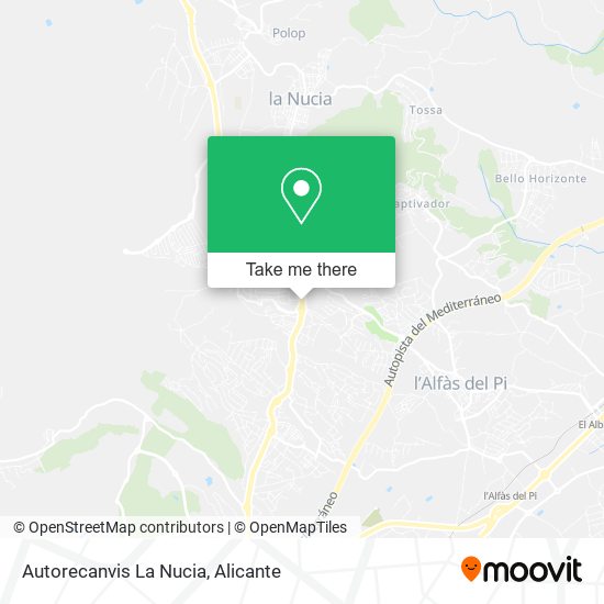 Autorecanvis La Nucia map