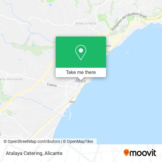 Atalaya Catering map