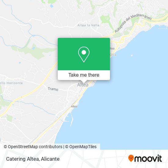 Catering Altea map