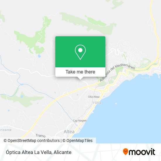 Óptica Altea La Vella map