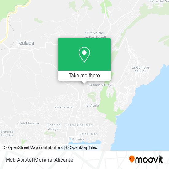 Hcb Asistel Moraira map