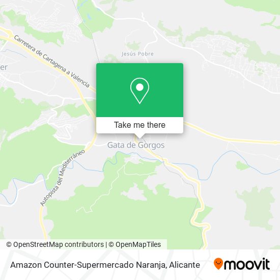 mapa Amazon Counter-Supermercado Naranja