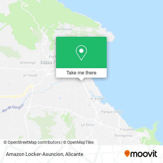 Amazon Locker-Asuncion map