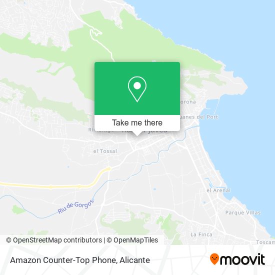 Amazon Counter-Top Phone map