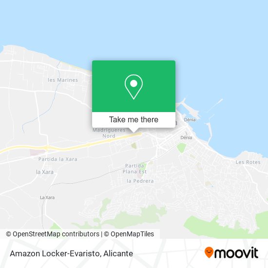 Amazon Locker-Evaristo map