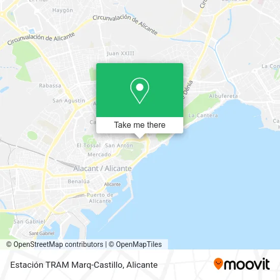 Estación TRAM Marq-Castillo map