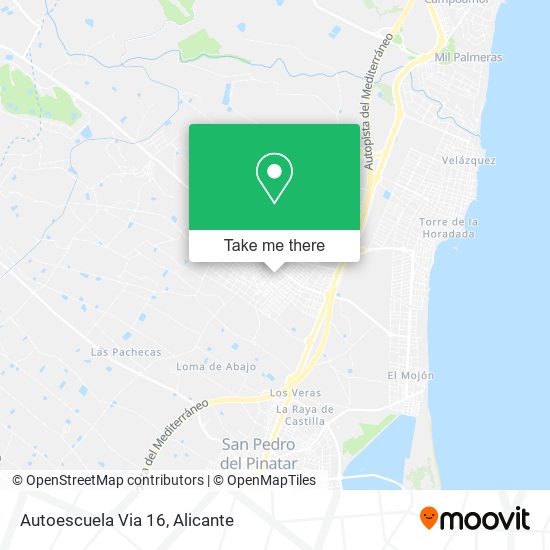 mapa Autoescuela Via 16