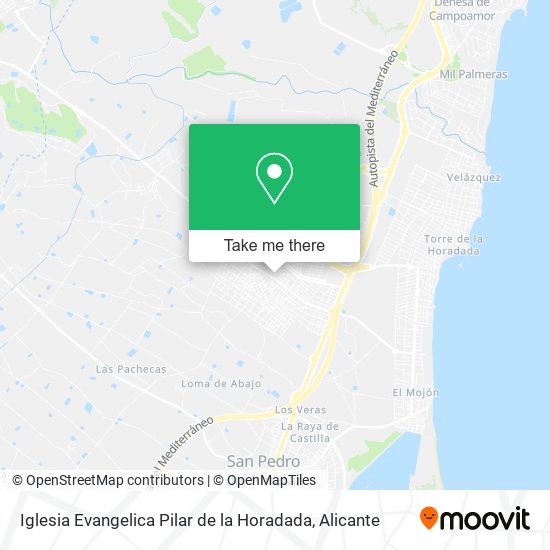Iglesia Evangelica Pilar de la Horadada map