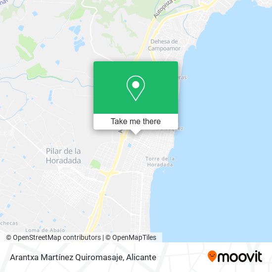 Arantxa Martínez Quiromasaje map