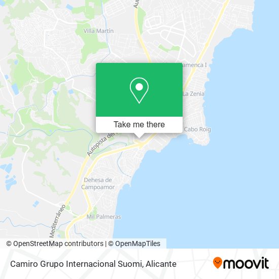 Camiro Grupo Internacional Suomi map