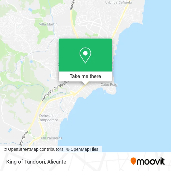King of Tandoori map