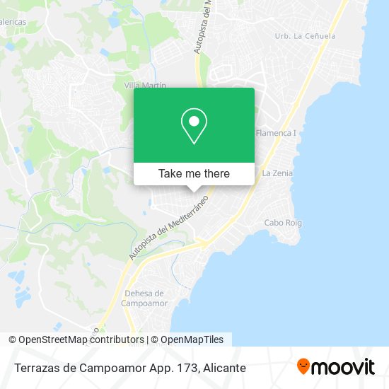 mapa Terrazas de Campoamor App. 173