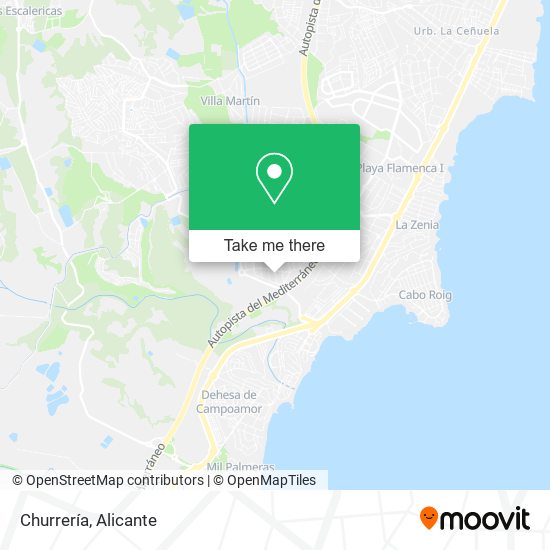 Churrería map