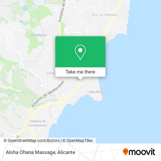 mapa Aloha Ohana Massage