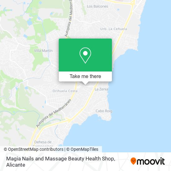Magia Nails and Massage Beauty Health Shop map
