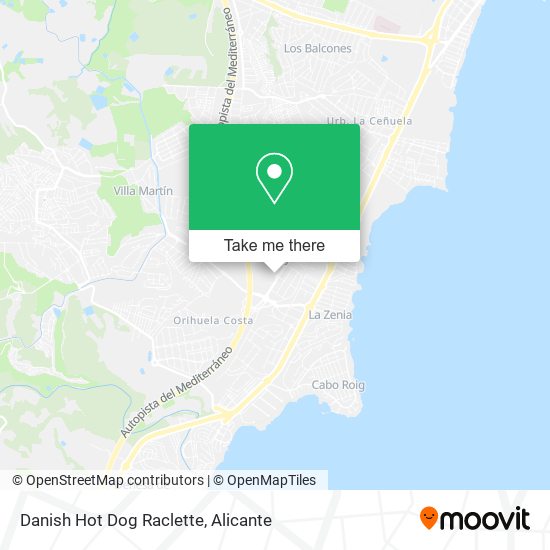 Danish Hot Dog Raclette map