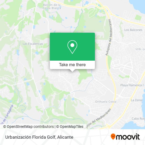 Urbanización Florida Golf map