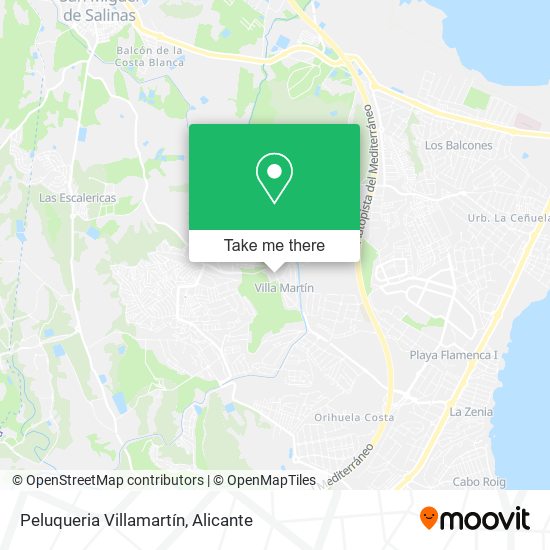 Peluqueria Villamartín map