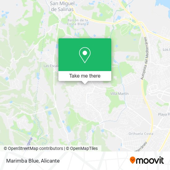 Marimba Blue map