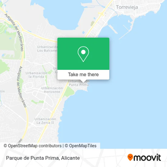 Parque de Punta Prima map