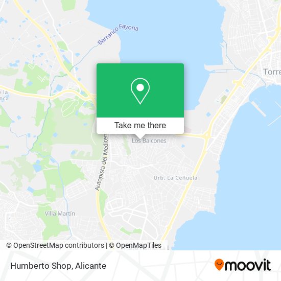 Humberto Shop map