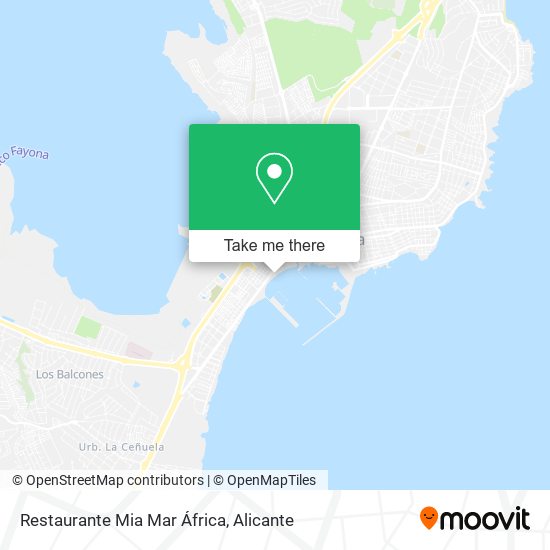 mapa Restaurante Mia Mar África