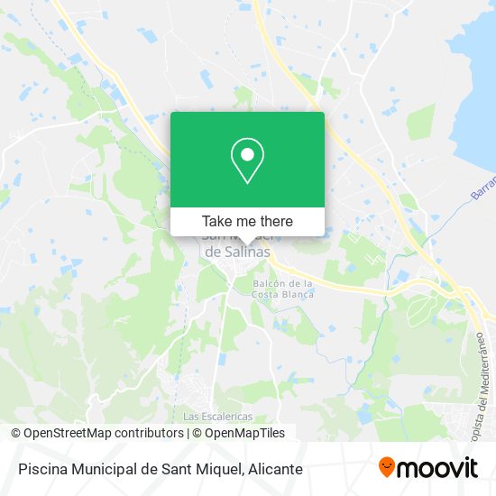 Piscina Municipal de Sant Miquel map