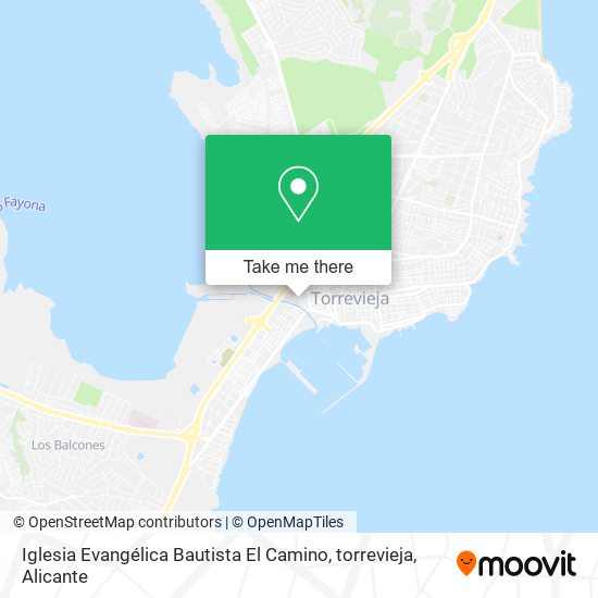Iglesia Evangélica Bautista El Camino, torrevieja map