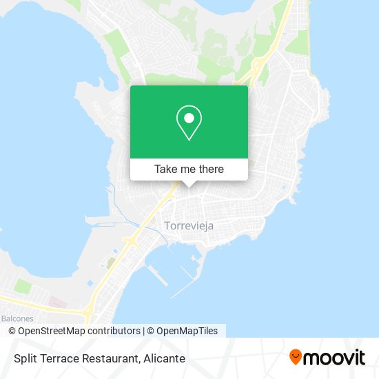 Split Terrace Restaurant map