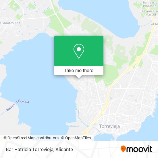 Bar Patricia Torrevieja map