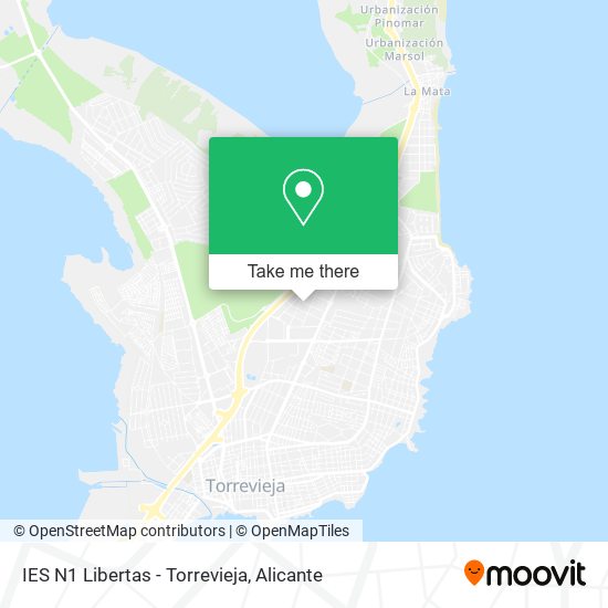 mapa IES N1 Libertas - Torrevieja