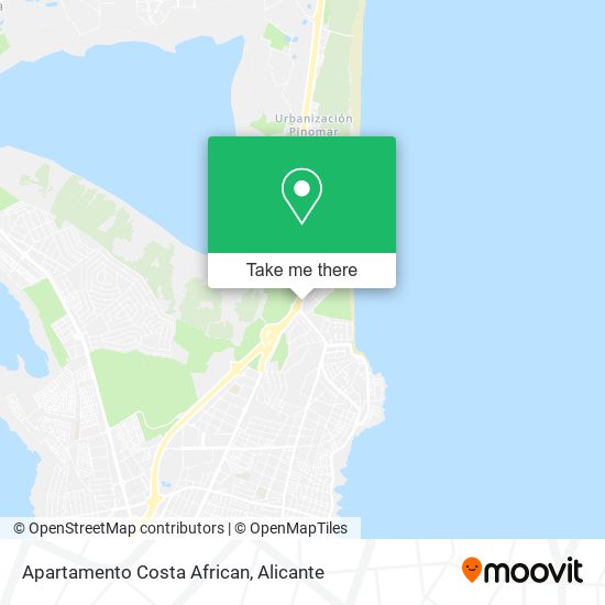Apartamento Costa African map