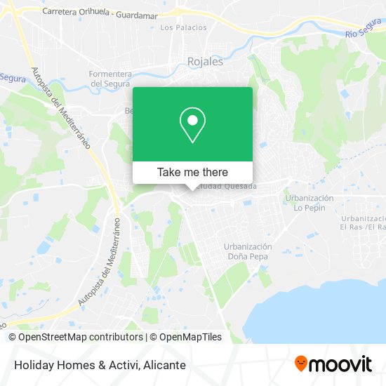 Holiday Homes & Activi map