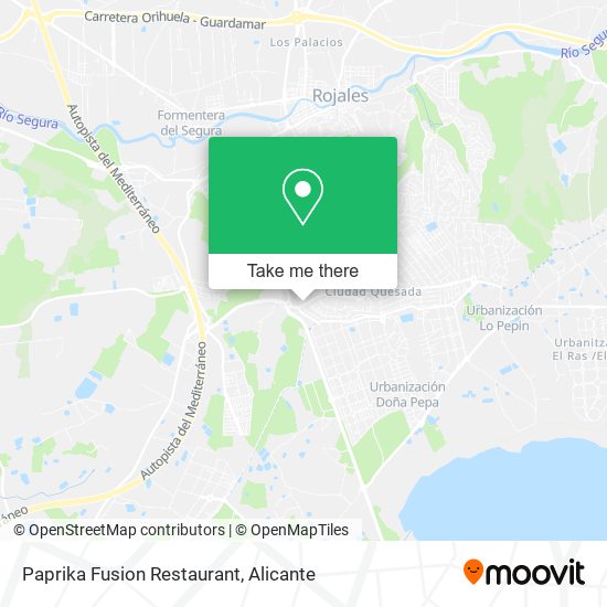 Paprika Fusion Restaurant map